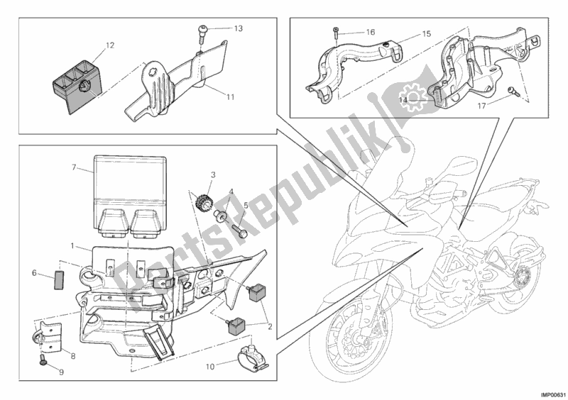 Tutte le parti per il Unità Di Controllo Motore del Ducati Multistrada 1200 S Sport USA 2011